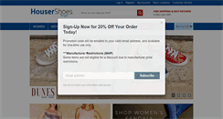 Desktop Screenshot of housershoes.com
